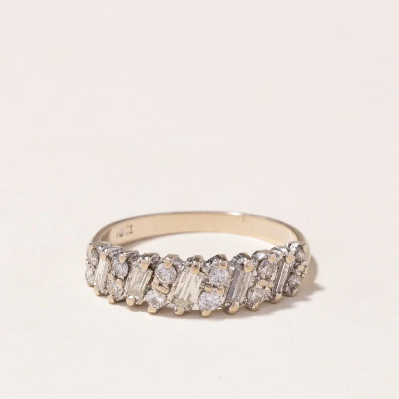 18k White Gold Diamond Ring | 0.70ctw | SZ 7.25