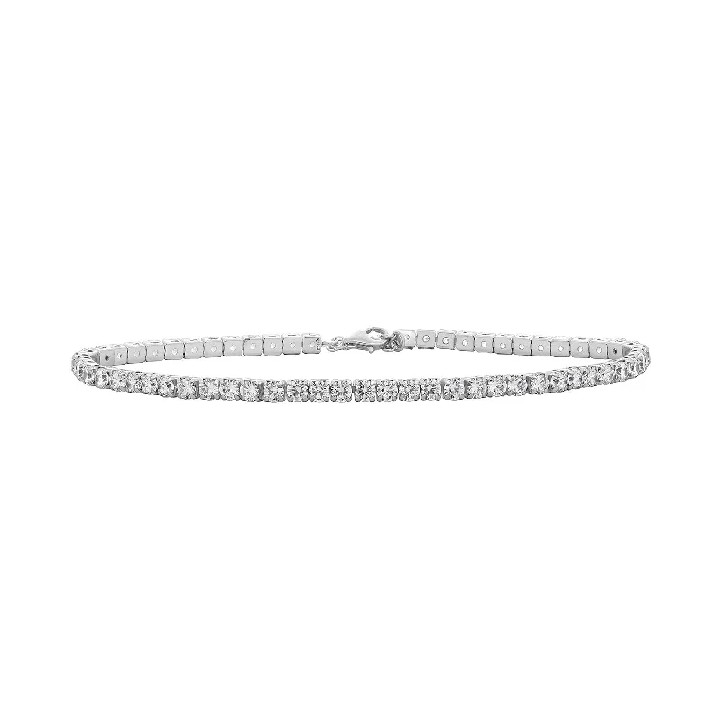 Tennis Anklet Bracelet, 7" + 2" Extender