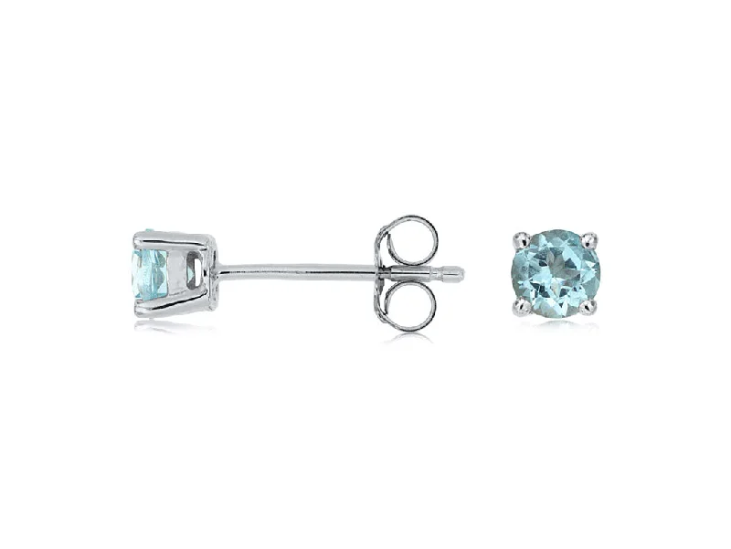 Aquamarine Stud Earrings