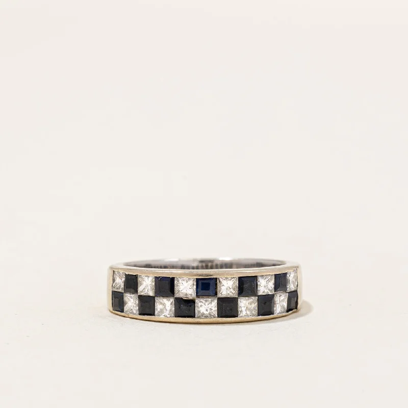 Diamond & Sapphire Ring | 0.32ctw, 0.30ctw | SZ 6 |