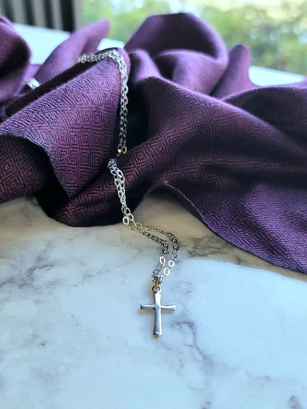 Darling Sterling Cross Necklace