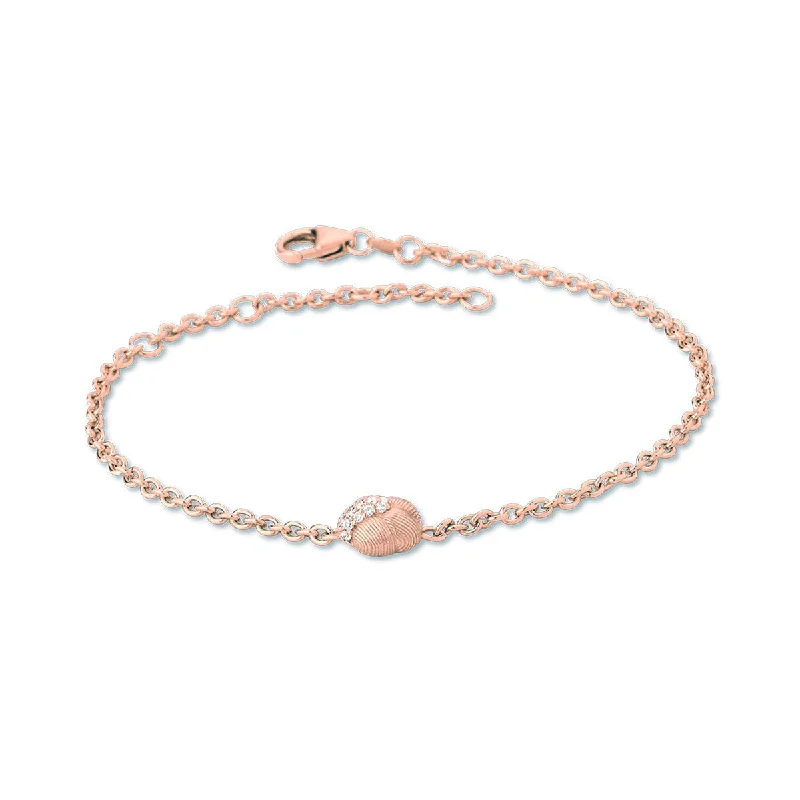 Savá 18K Rosegold Bracelet w. 16 Diamonds