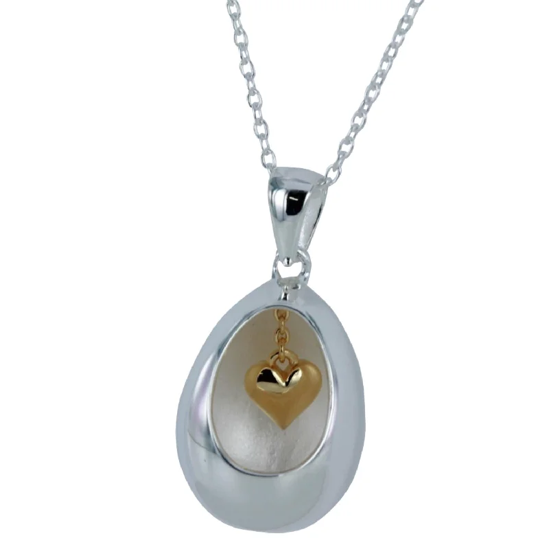 Sterling Silver Egg-Squisite Necklace