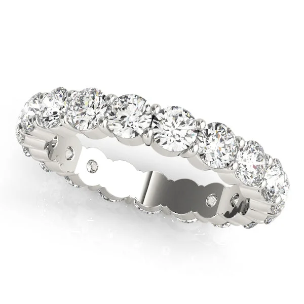 Charlene Women's Diamond Double Prong Eternity Wedding Ring