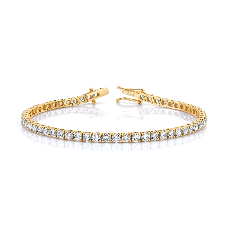 Norman Silverman Signature Tennis Bracelet in Yellow Gold