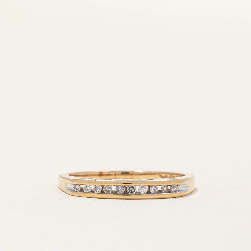 Channel Set Diamond 'I Love You' Ring | 0.08ctw | SZ 6.5 |