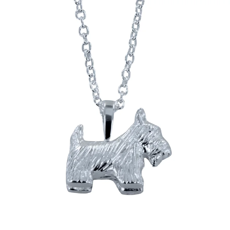 Sterling Silver Scottie Dog Necklace