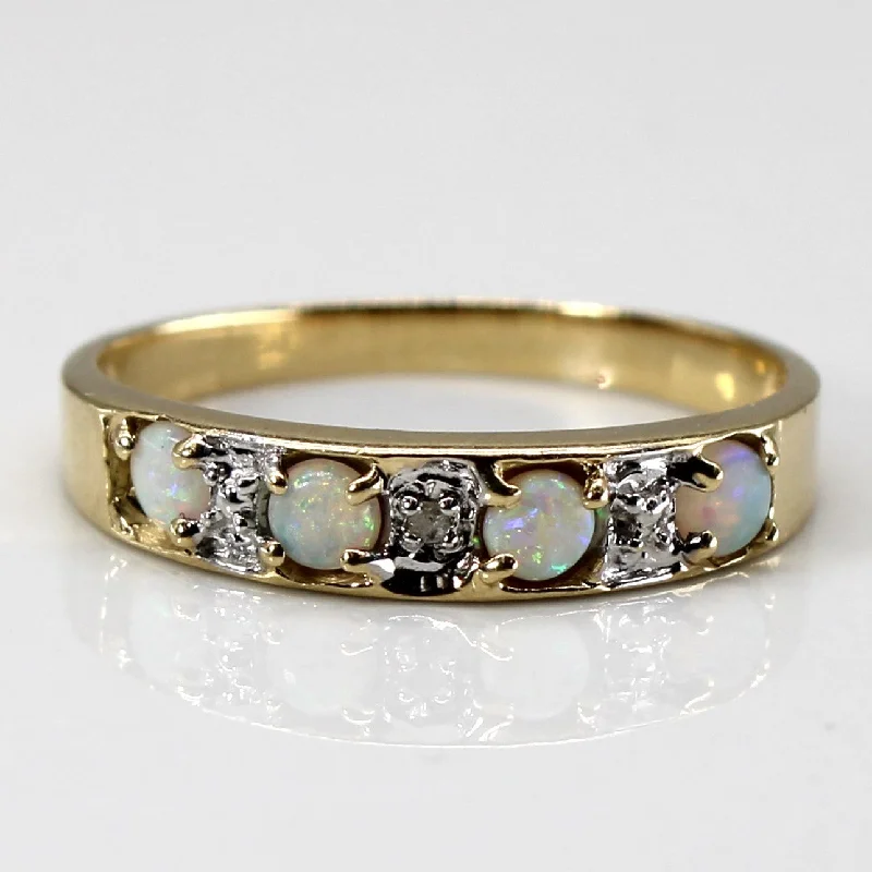 Opal & Diamond Band | 0.13ctw | 0.005ctw | SZ 7 |