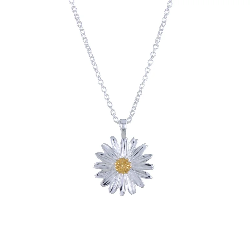 Sterling Silver Daisy Necklace