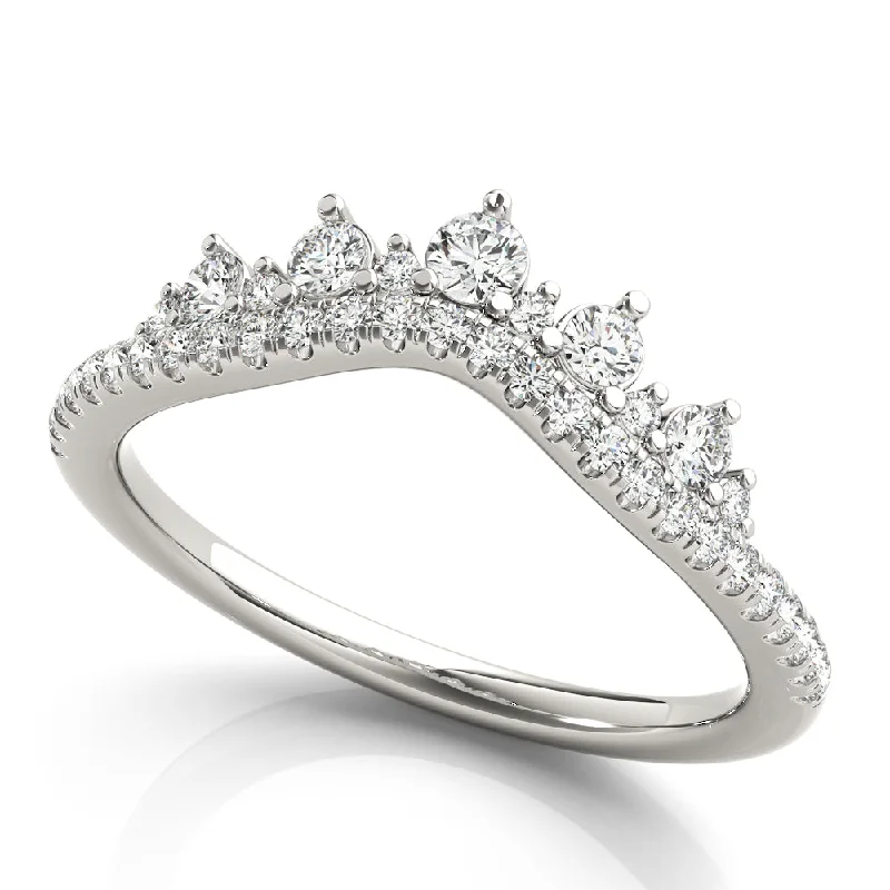 Catherine Women's Diamond Crown Wedding Ring