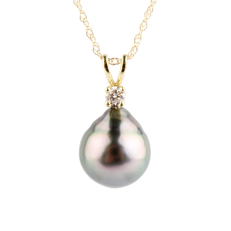 Tahitian Pearl & Diamond Lavender Pink Étoile Necklace