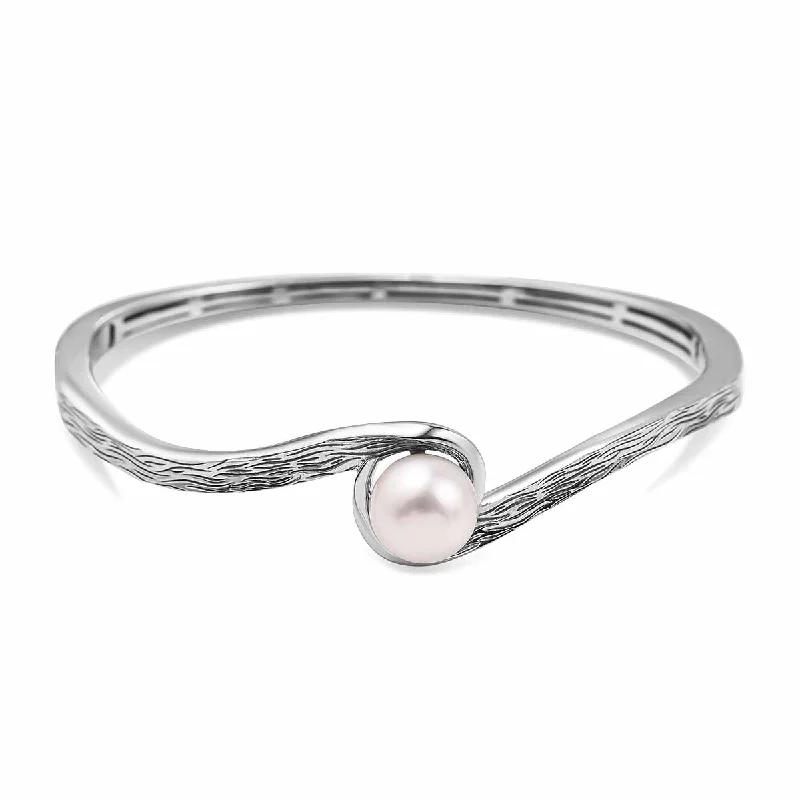 Warp Ocean Pearl Bangle