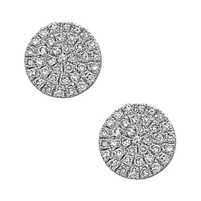 Round Disc Design Earrings