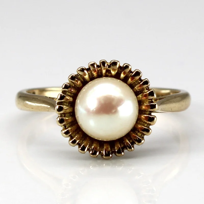 Pearl Cocktail Ring | SZ 7 |