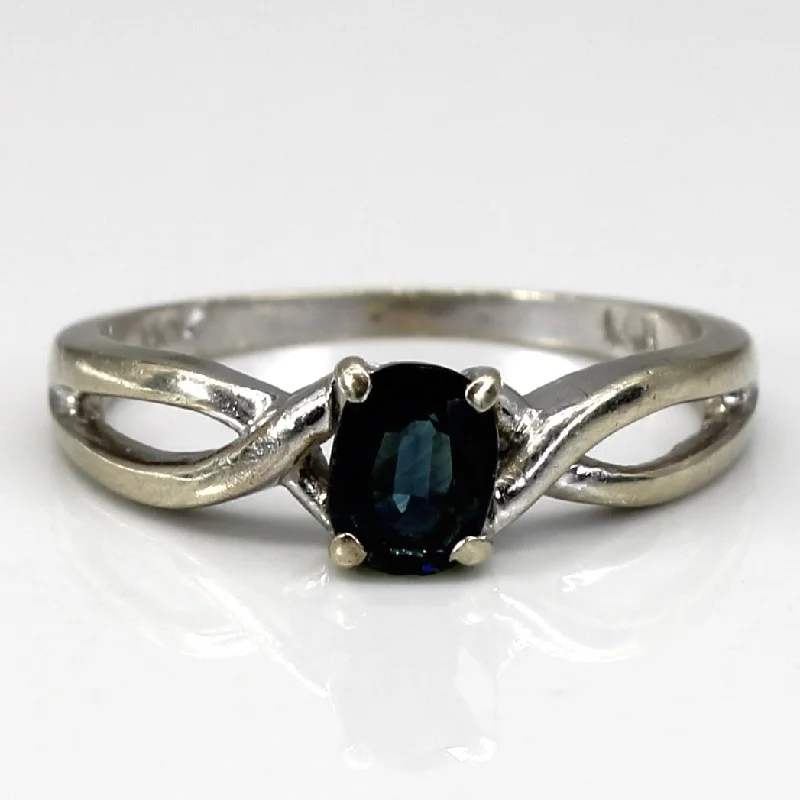 Solitaire Sapphire Ring | 0.37ct | SZ 6.75 |