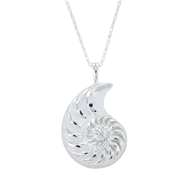 Sterling Silver Jurassic Coast Ammonite Necklace