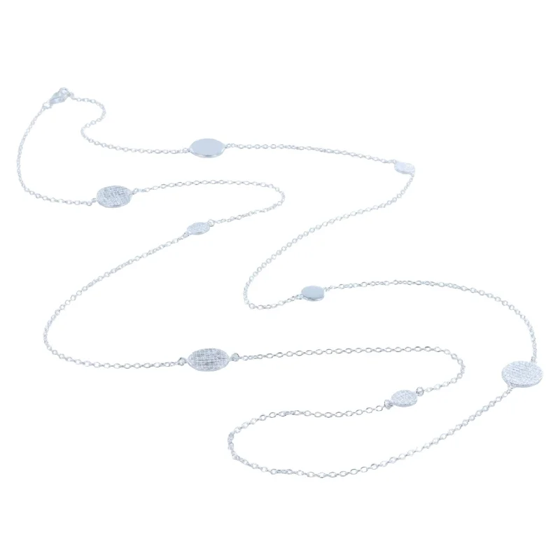 Sterling Silver Long Perri Necklace