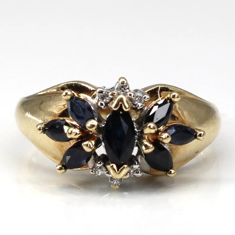 Sapphire & Diamond Cocktail Ring | 0.44ctw | 0.02ctw | SZ 6.75 |