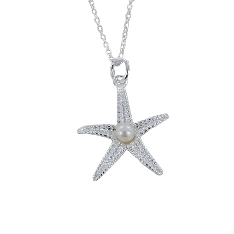 Starfish Pearl Sterling Silver Necklace