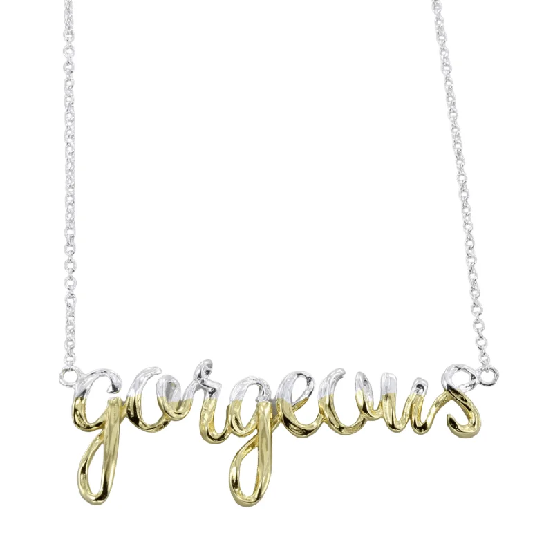 Gorgeous Script Necklace