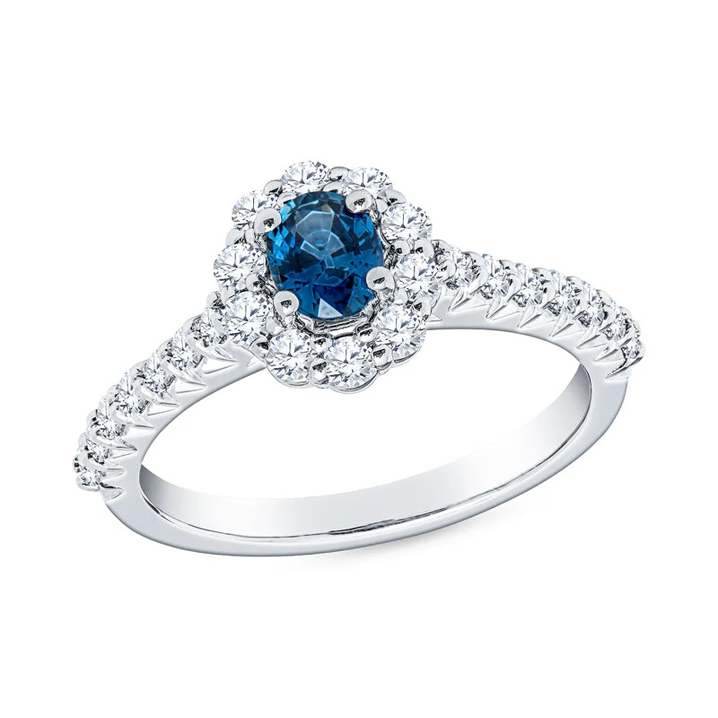 Diamond and Sapphire Gold Ring