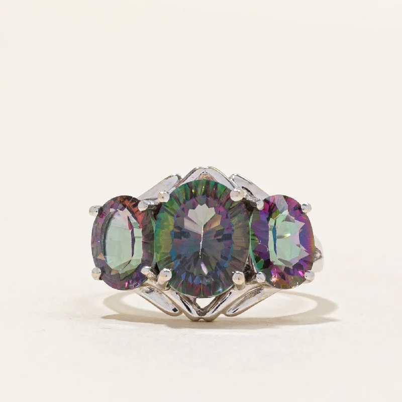 Mystic Topaz Cocktail Ring | 8.00ctw | SZ 6.75 |