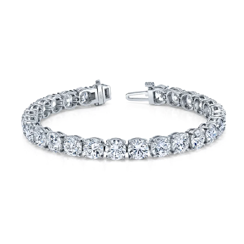 Norman Silverman Signature Tennis Bracelet in Platinum