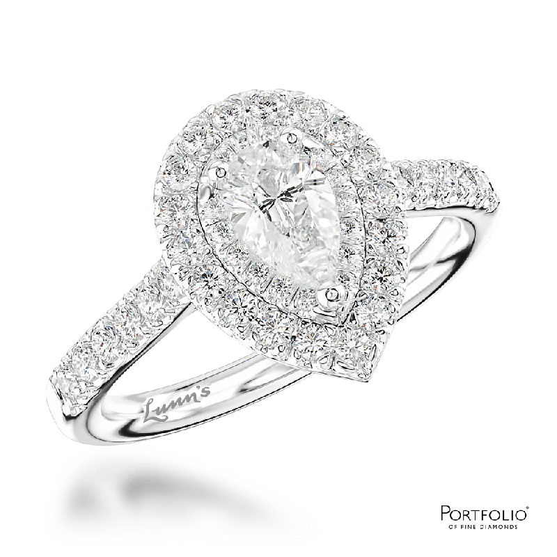 Cluster 0.41ct G VS2 Diamond Platinum Ring