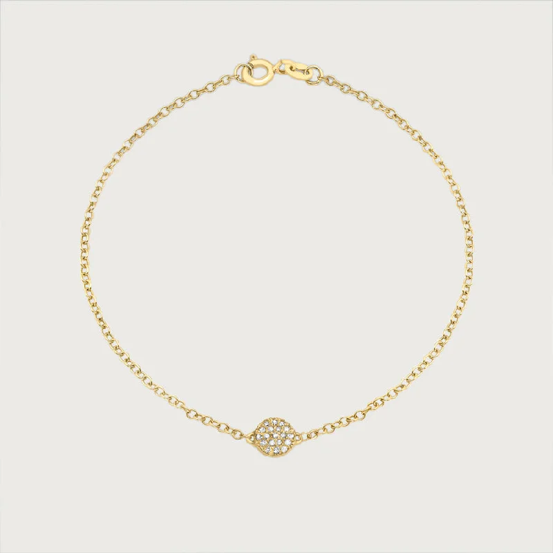 Versa Cluster Diamond Bracelet in 9K Gold