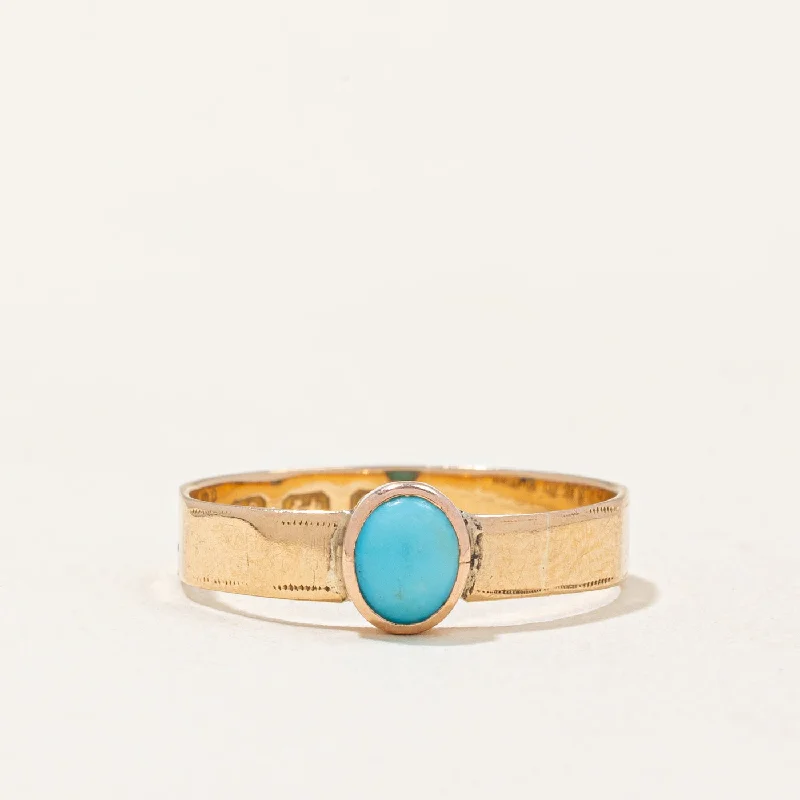 1938 Birmingham Turquoise Ring | 0.23ct | SZ 6.5 |