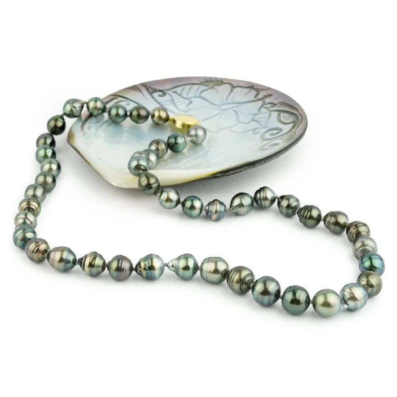 Tropical Rainforest 9-11.8mm Tahitian Pearl Strand