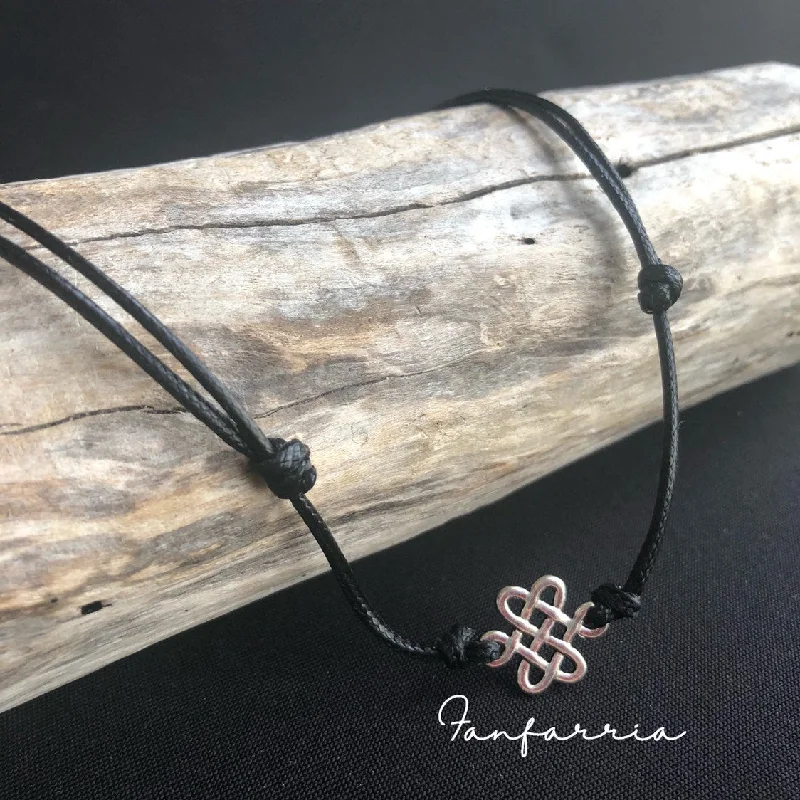 Eternal Celtic Knot Black Choker