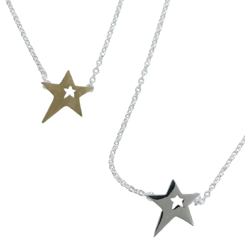 Sterling Silver Seren Star Necklace