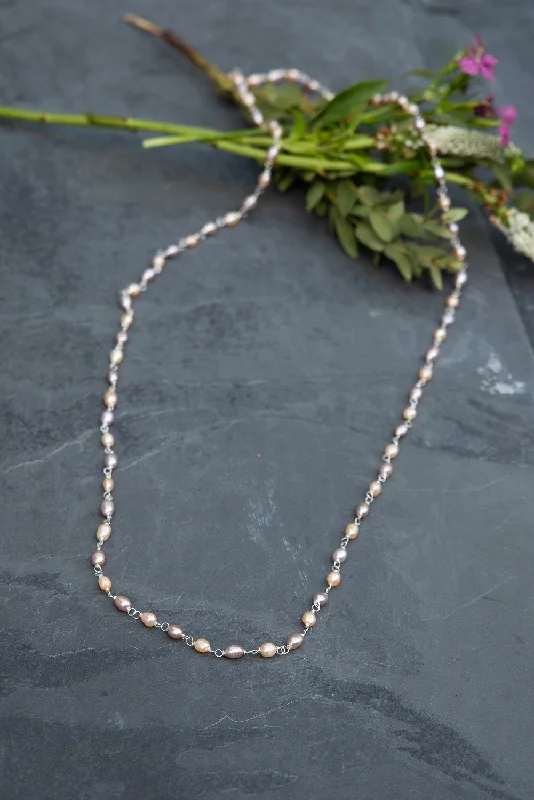 Sherbert Pearl Necklace