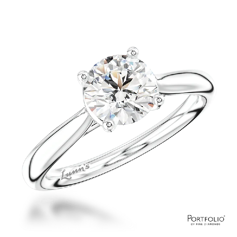 Solitaire 1.30ct G SI1 Diamond Platinum Ring