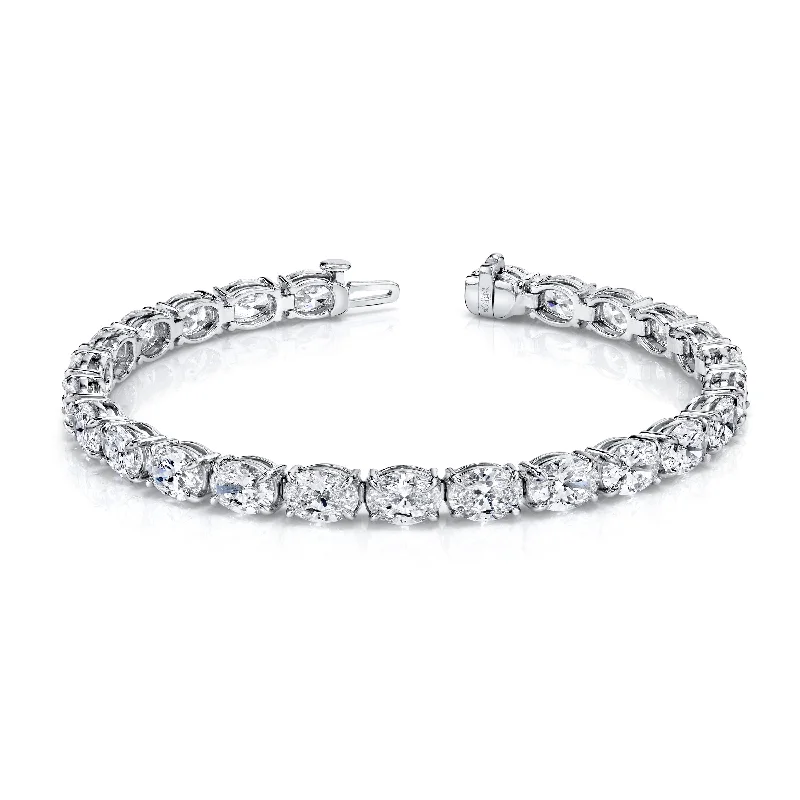 East-West Oval Diamond Bracelet