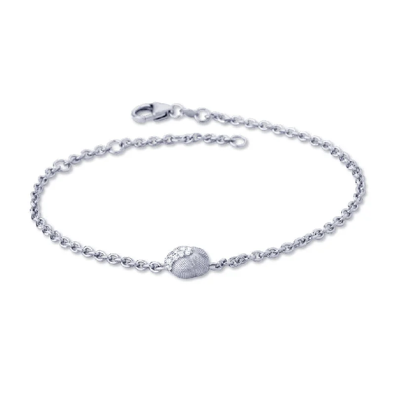 Savá 18K Whitegold Bracelet w. 16 Diamonds